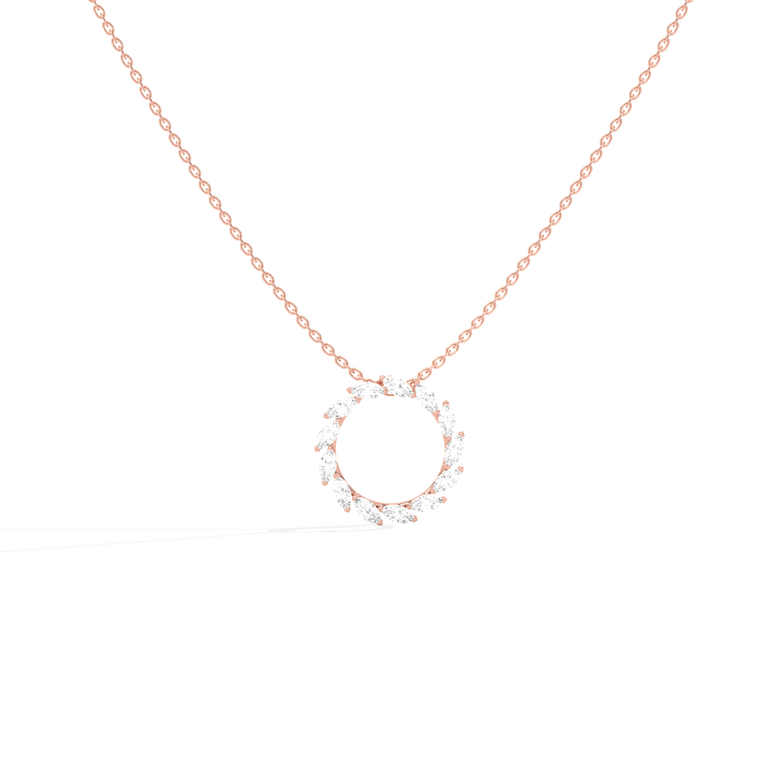 Elegant Marquise Circle Pendant