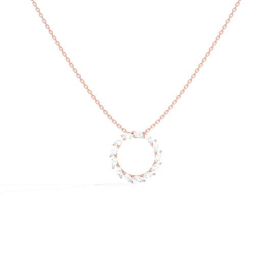 Elegant Marquise Circle Pendant