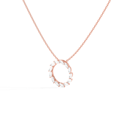 Elegant Marquise Circle Pendant