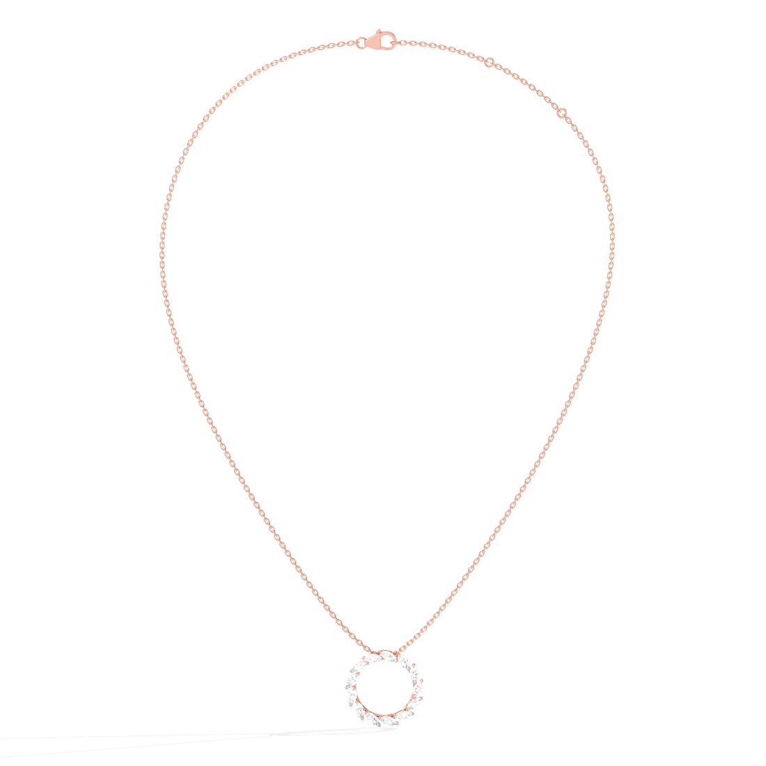 Elegant Marquise Circle Pendant