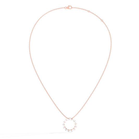 Elegant Marquise Circle Pendant