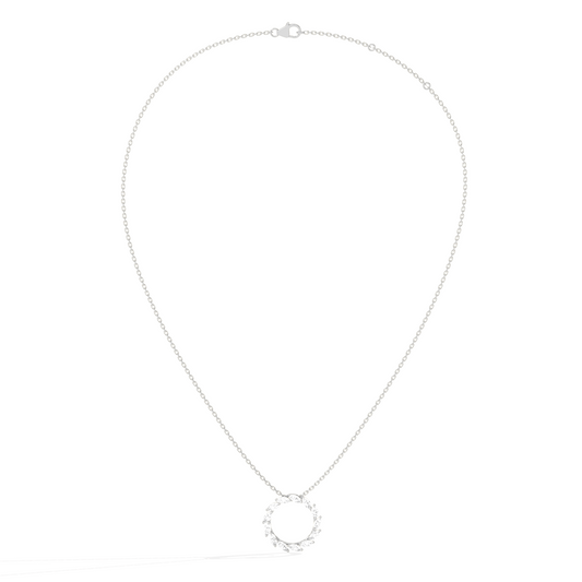 Elegant Marquise Circle Pendant