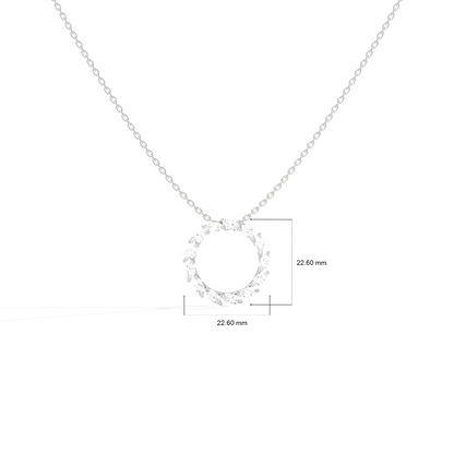 Elegant Marquise Circle Pendant