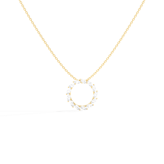 Elegant Marquise Circle Pendant