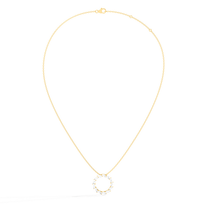Elegant Marquise Circle Pendant