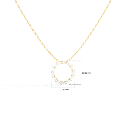 Elegant Marquise Circle Pendant