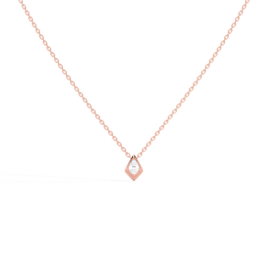 Luminous Pear Classic Solitaire Pendant