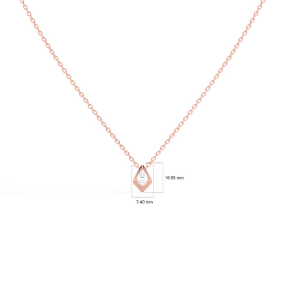 Luminous Pear Classic Solitaire Pendant
