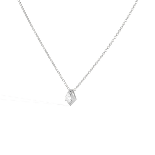 Luminous Pear Classic Solitaire Pendant