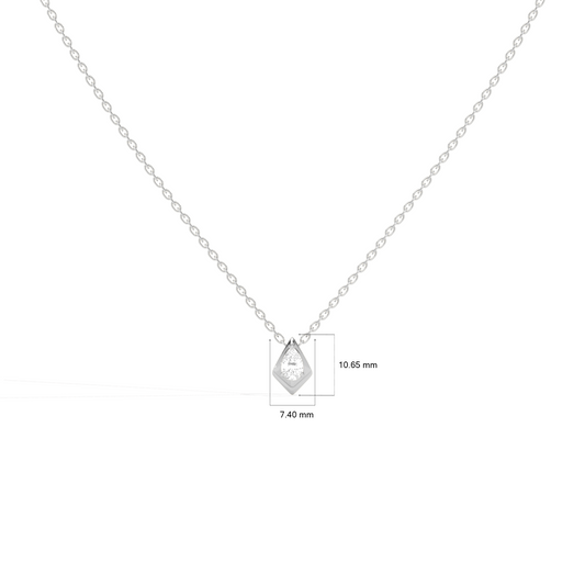 Luminous Pear Classic Solitaire Pendant