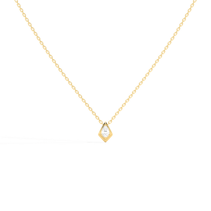 Luminous Pear Classic Solitaire Pendant