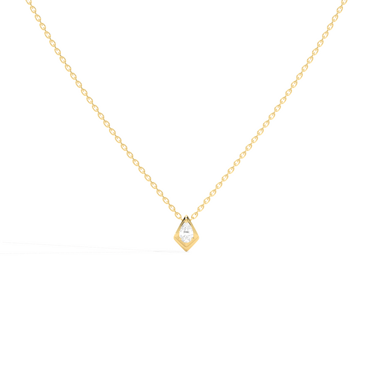 Luminous Pear Classic Solitaire Pendant