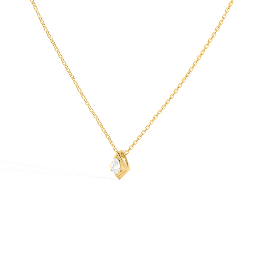 Luminous Pear Classic Solitaire Pendant
