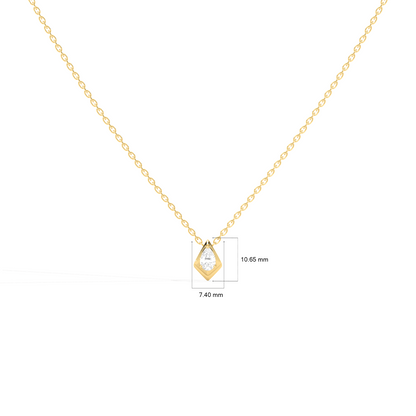 Luminous Pear Classic Solitaire Pendant