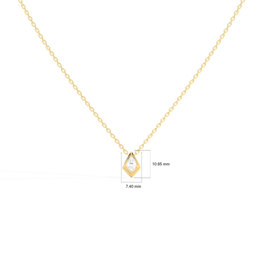 Luminous Pear Classic Solitaire Pendant