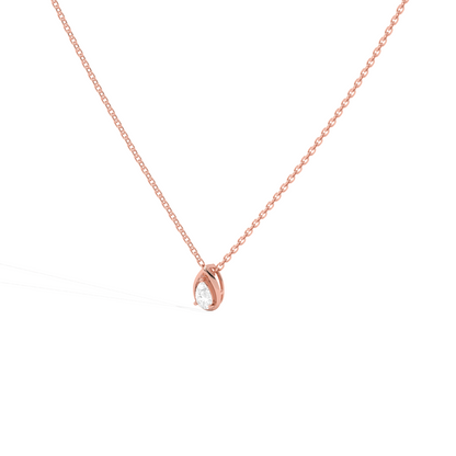 Pear Shape Diamond Pendant Necklace