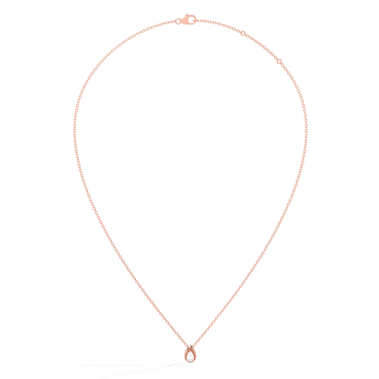 Pear Shape Diamond Pendant Necklace