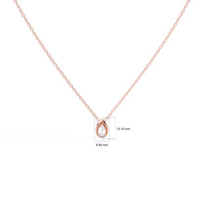 Pear Shape Diamond Pendant Necklace