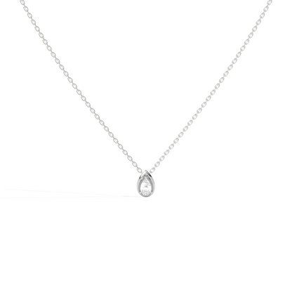 Pear Shape Diamond Pendant Necklace