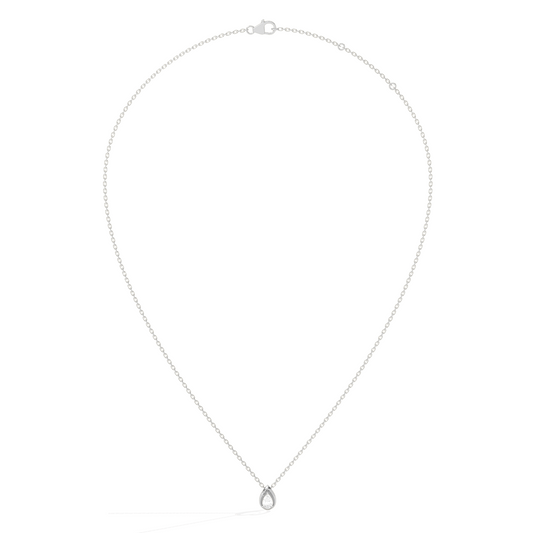 Pear Shape Diamond Pendant Necklace