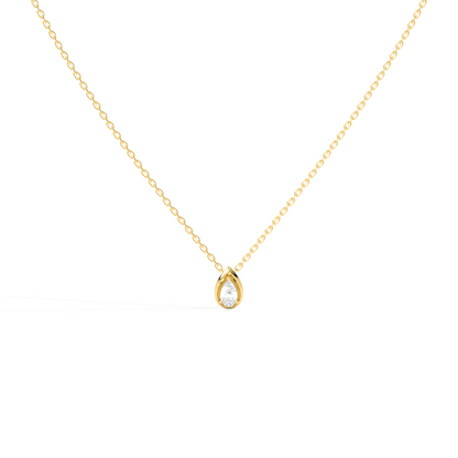 Pear Shape Diamond Pendant Necklace