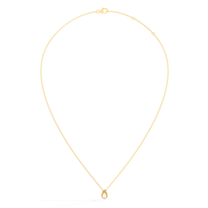 Pear Shape Diamond Pendant Necklace