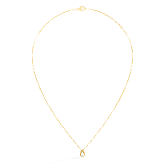Pear Shape Diamond Pendant Necklace