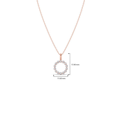 Classic Round Brilliant Diamond Pendant