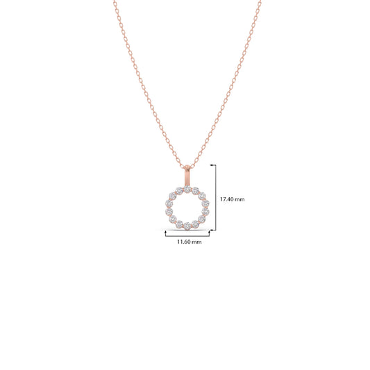 Classic Round Brilliant Diamond Pendant