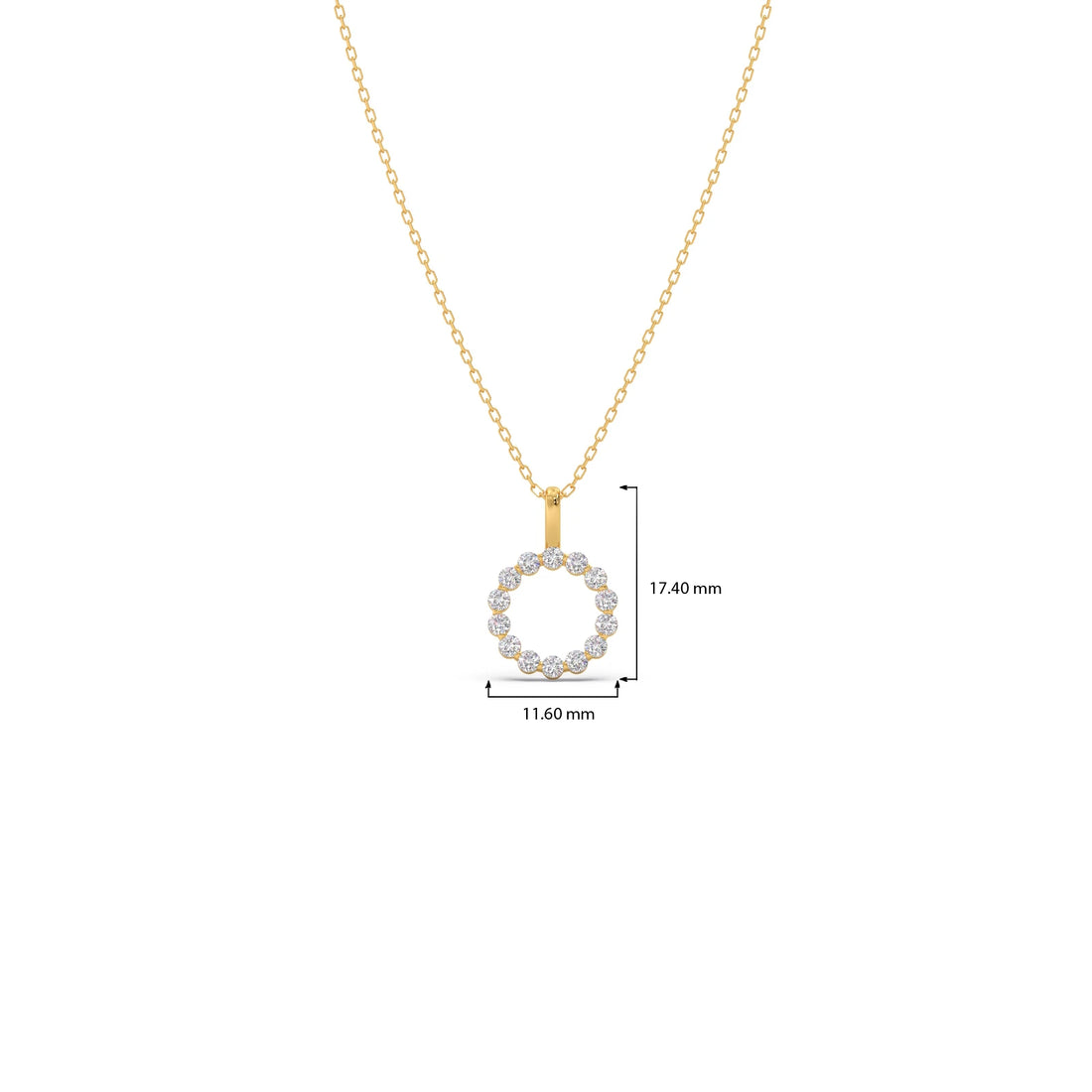 Classic Round Brilliant Diamond Pendant