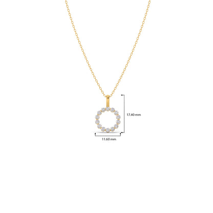 Classic Round Brilliant Diamond Pendant