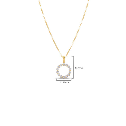 Classic Round Brilliant Diamond Pendant