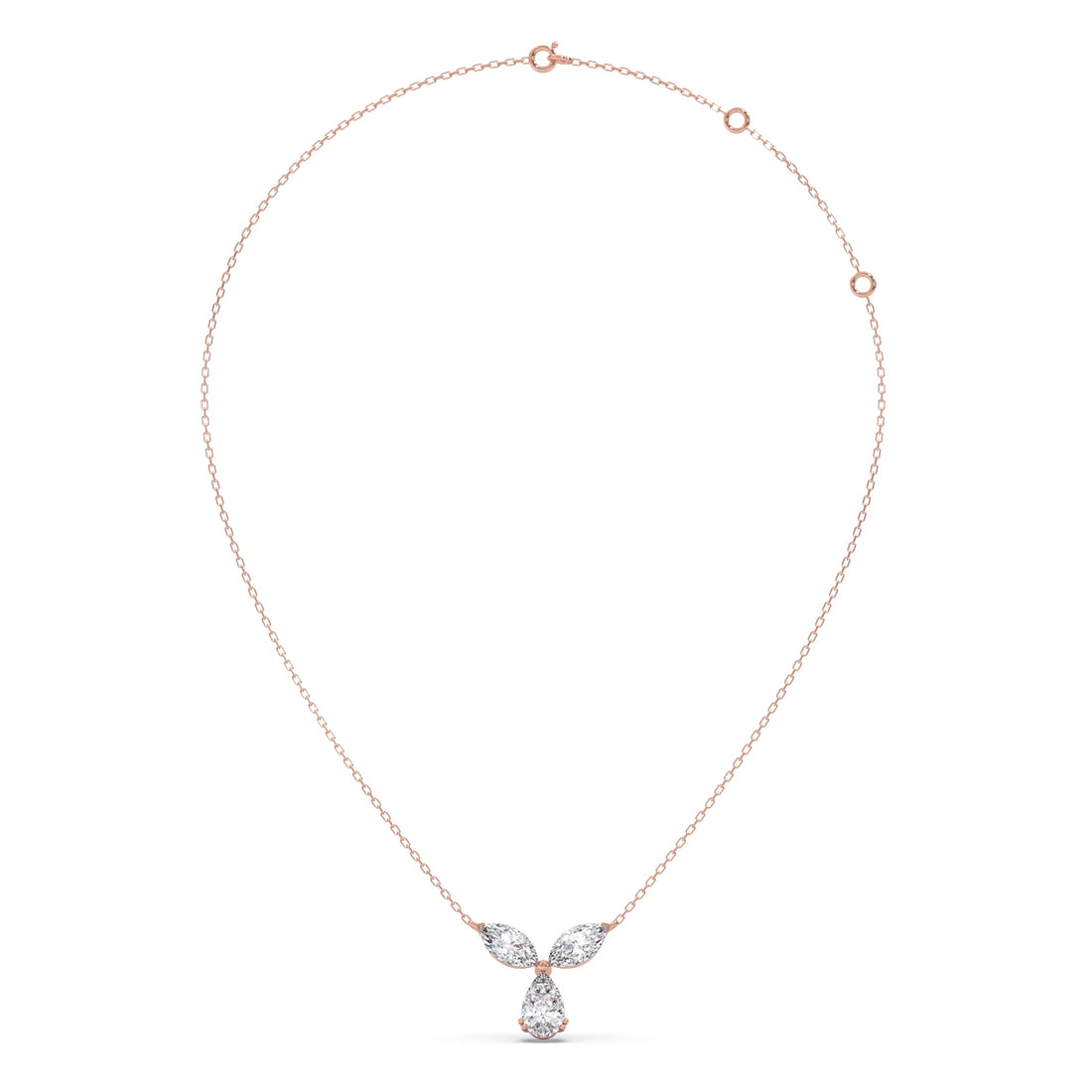 Marquise & Pear-Cut Diamond Necklace