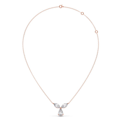 Marquise & Pear-Cut Diamond Necklace