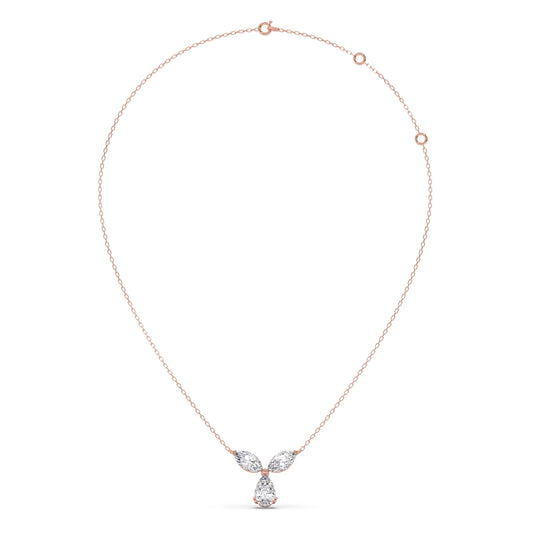 Marquise & Pear-Cut Diamond Necklace