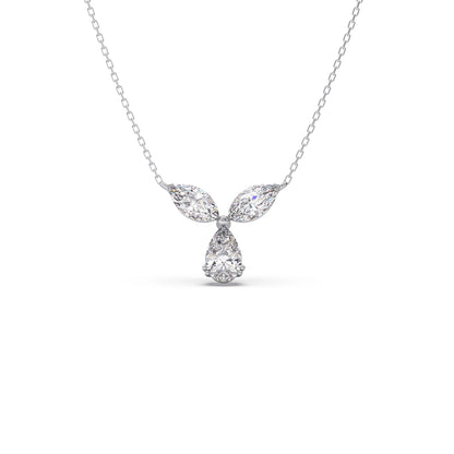 Marquise & Pear-Cut Diamond Necklace