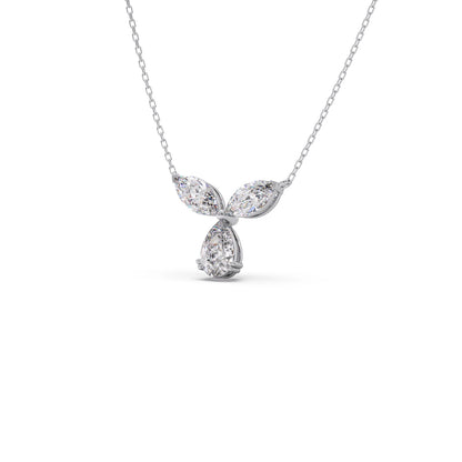 Marquise & Pear-Cut Diamond Necklace