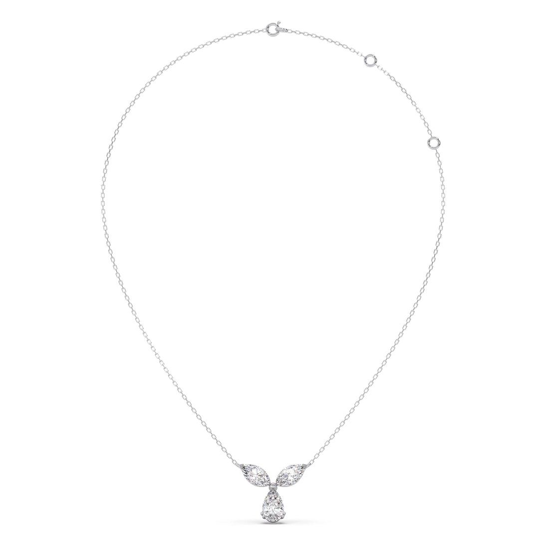 Marquise & Pear-Cut Diamond Necklace
