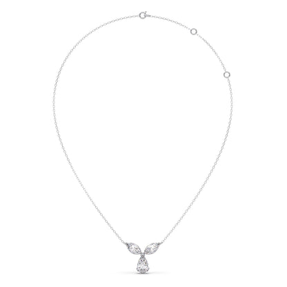 Marquise & Pear-Cut Diamond Necklace