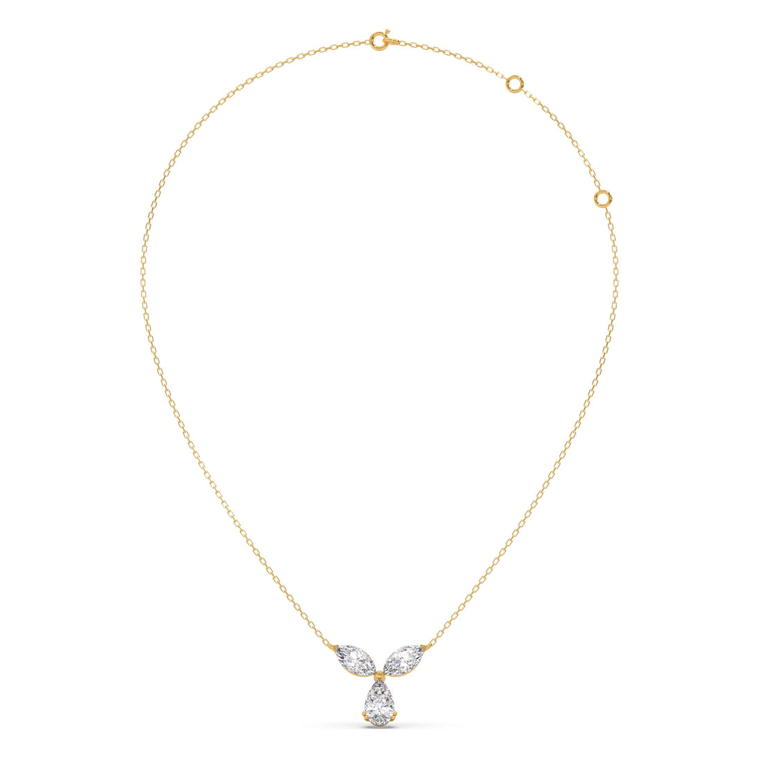 Marquise & Pear-Cut Diamond Necklace