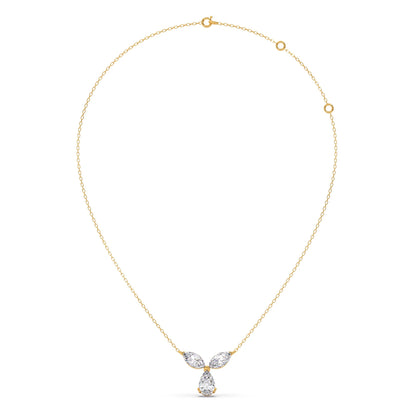 Marquise & Pear-Cut Diamond Necklace