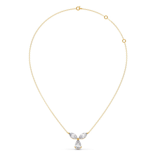 Marquise & Pear-Cut Diamond Necklace