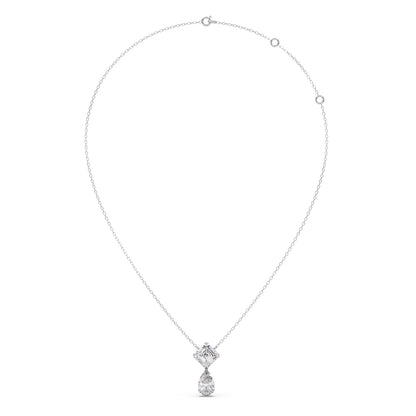 Cushion & Pear-Cut Diamond Necklace