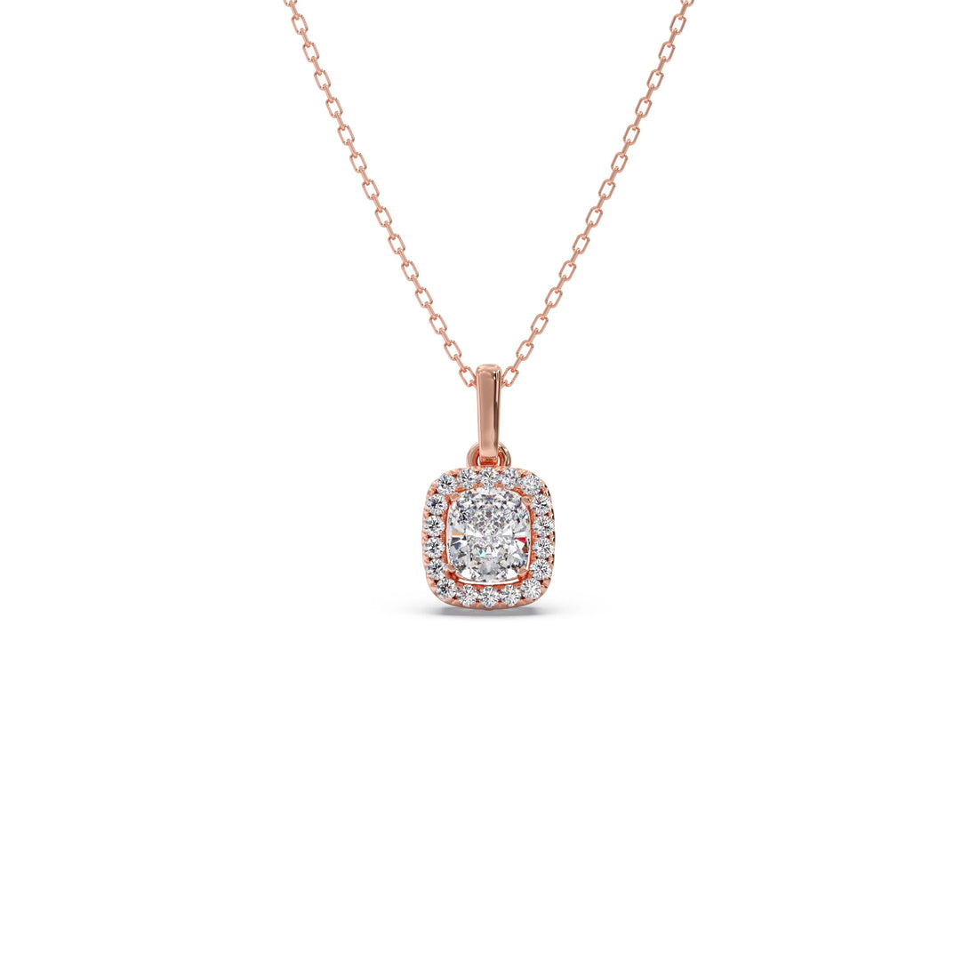Cushion-Cut Diamond Necklace