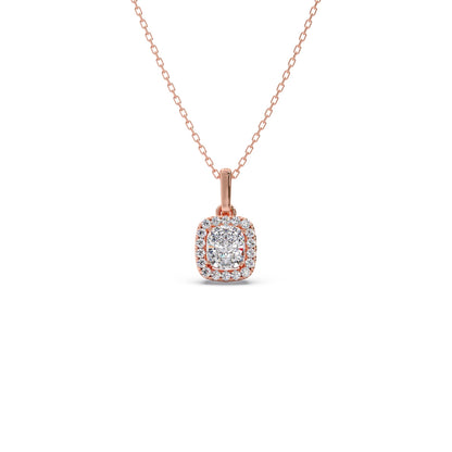 Cushion-Cut Diamond Necklace