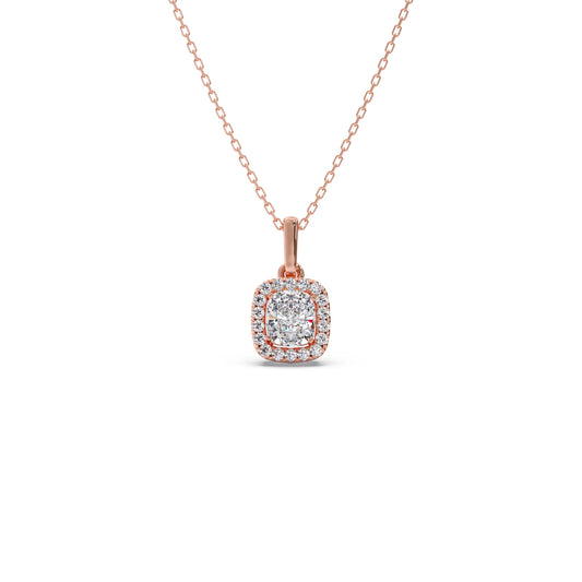 Cushion-Cut Diamond Necklace