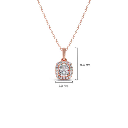 Cushion-Cut Diamond Necklace