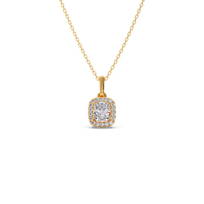 Cushion-Cut Diamond Necklace