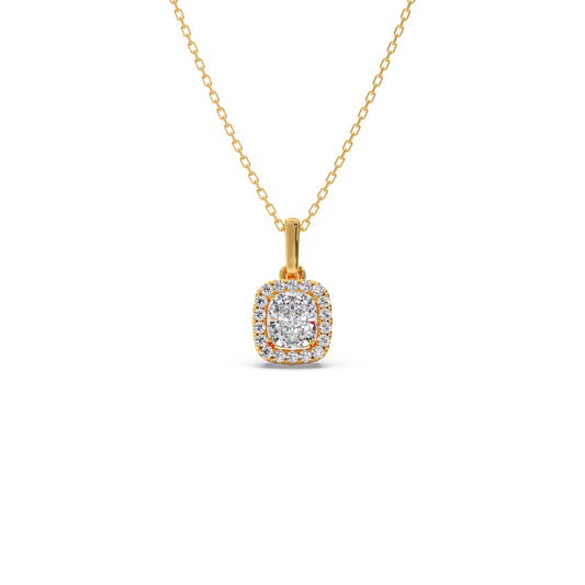 Cushion-Cut Diamond Necklace