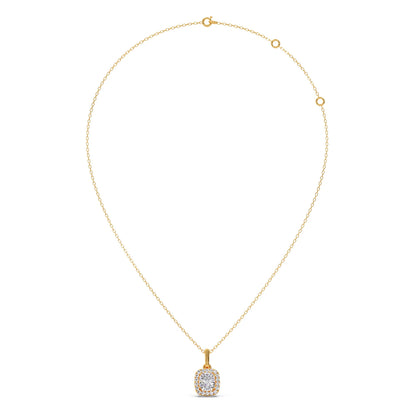 Cushion-Cut Diamond Necklace